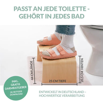 Hoca Toilettenhocker Premium - aus Holz