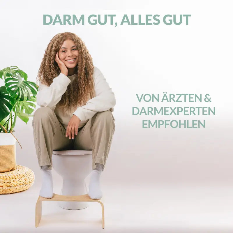 Hoca Toilettenhocker Premium - aus Holz