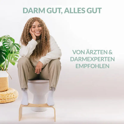 Hoca Toilettenhocker Premium - aus Holz