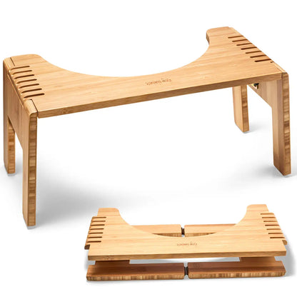 Hoca Toilettenhocker Premium klappbar - aus Holz