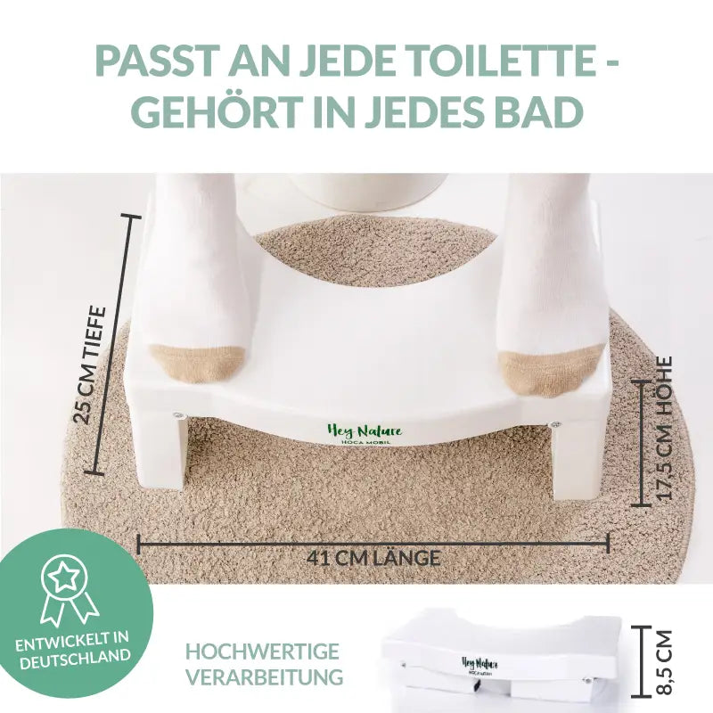 Hoca Toilettenhocker Mobil - klappbar für daheim & unterwegs