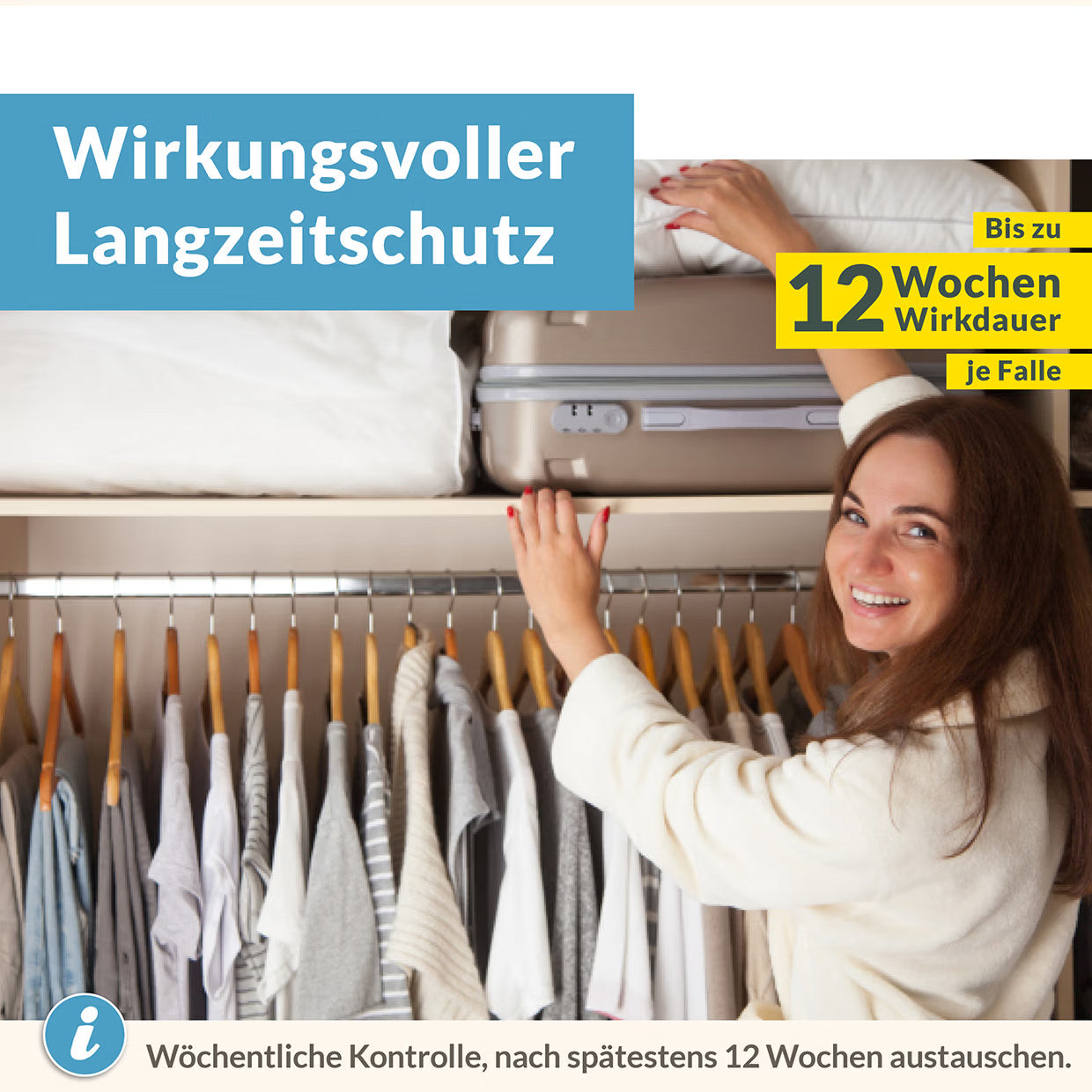 Mottenfalle gegen Kleidermotten